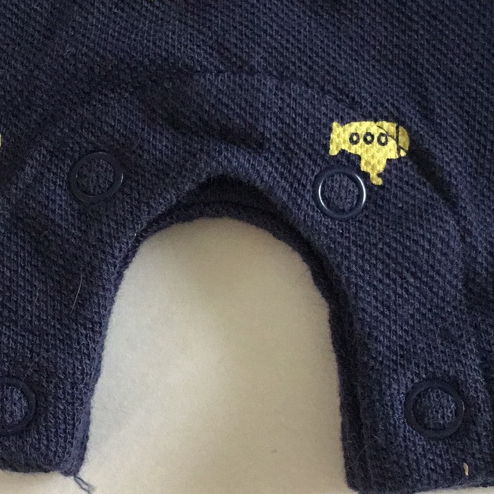 INFANT 3 MONTH ONE PIECE CARTER’S NAVY SUBMARINES - Picture 3 of 4